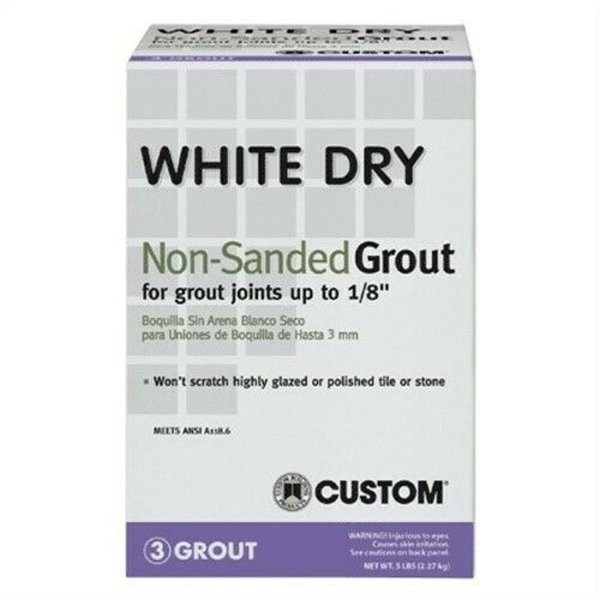 Polyblend Tile Grout Dry White 5Lb WDG5-4